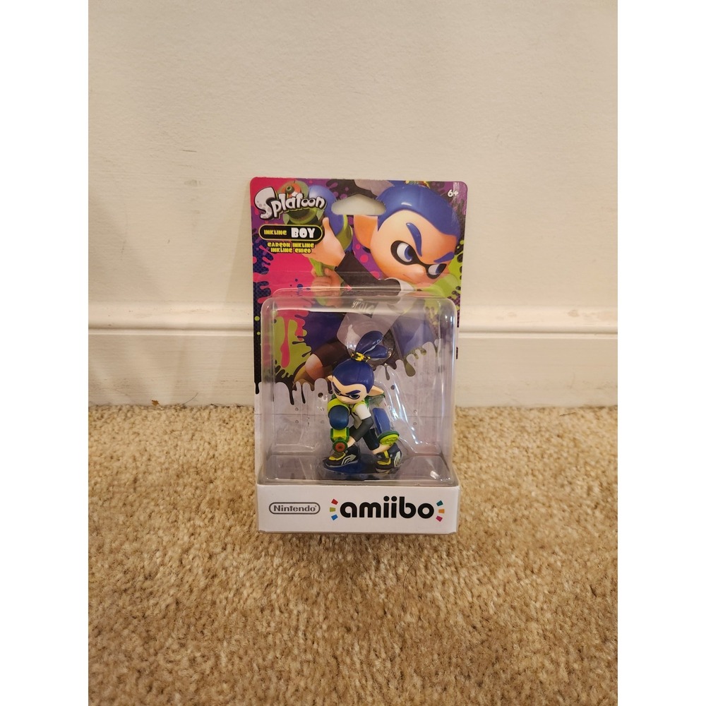 Inkling Boy Blue Nintendo Amiibo, Factory Sealed, Splatoon Series